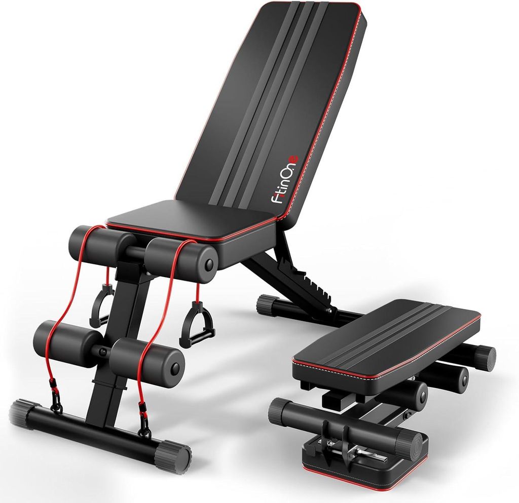 Trainingsbank Trainingsbank zum Üben Verstellbar Zusammenklappbar Schwarz bis 300 kg