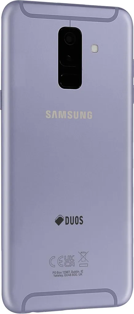 Samsung Galaxy A6 Plus : Couvercle arrière d'origine avec adhésif Lavande