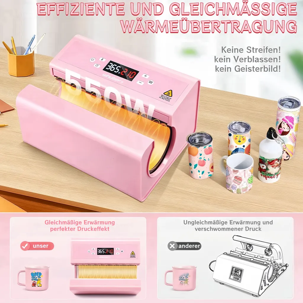 Machine à sublimation de gobelets automatique pour cadeaux maison - 7