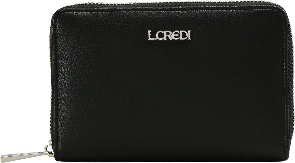 L.CREDI Geldbörse Filippa Portemonnaie Black schwarz