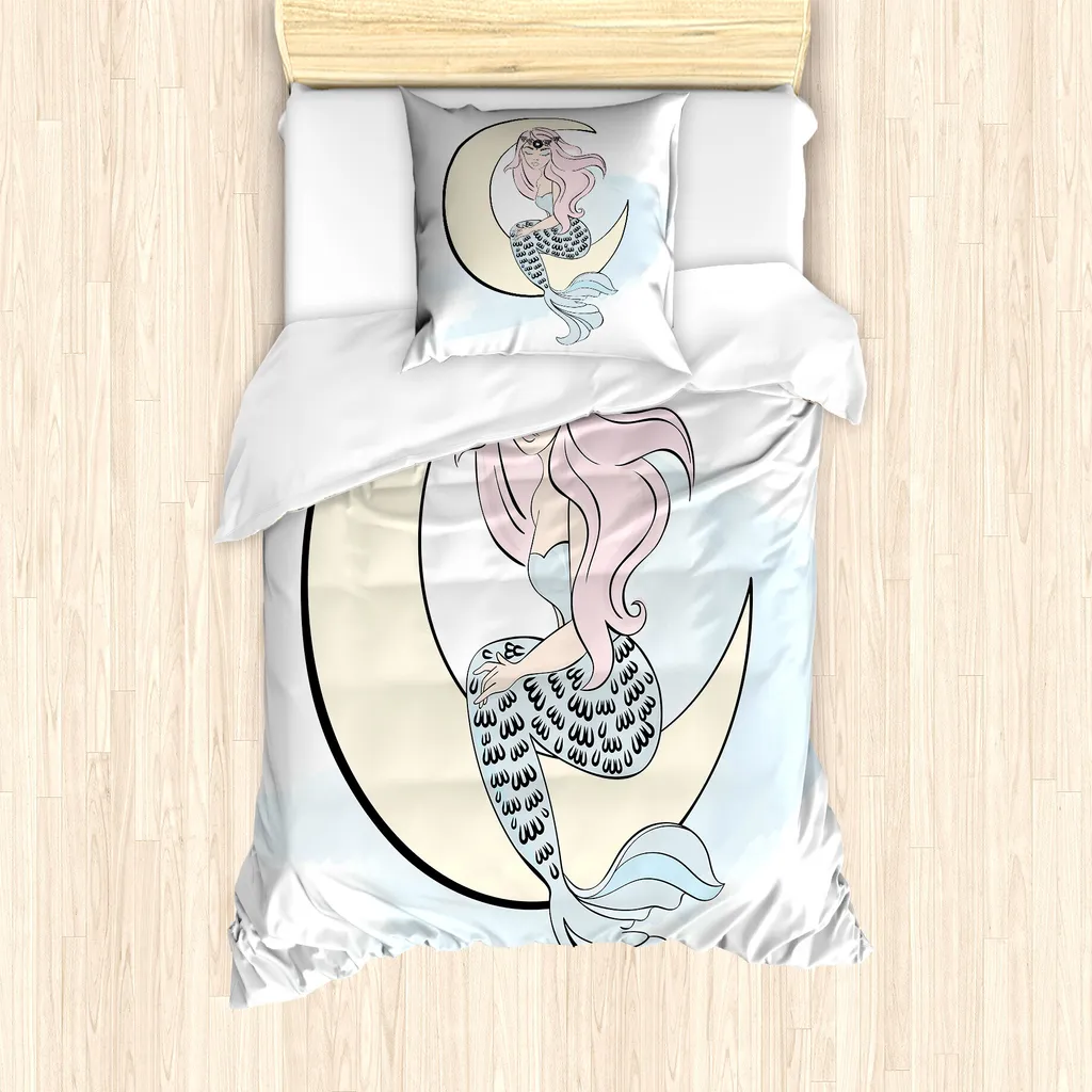 Housse de couette anti-acariens 135x200 Sirène pour personnes allergiques