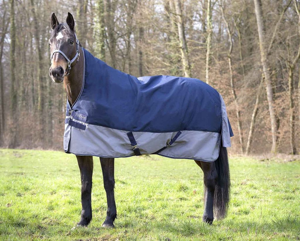 Equithème Tyrex 600D High Neck - marineblau/grau