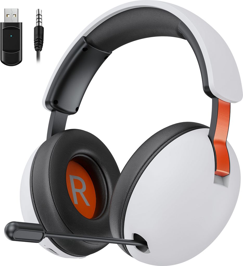 Kabelloses Gaming-Headset 2,4G/BT/Kabelgebundene Tri-Modes Over-Ear-Kopfhoerer Eingebautes Mikrofon mit Geraeuschunterdrueckung