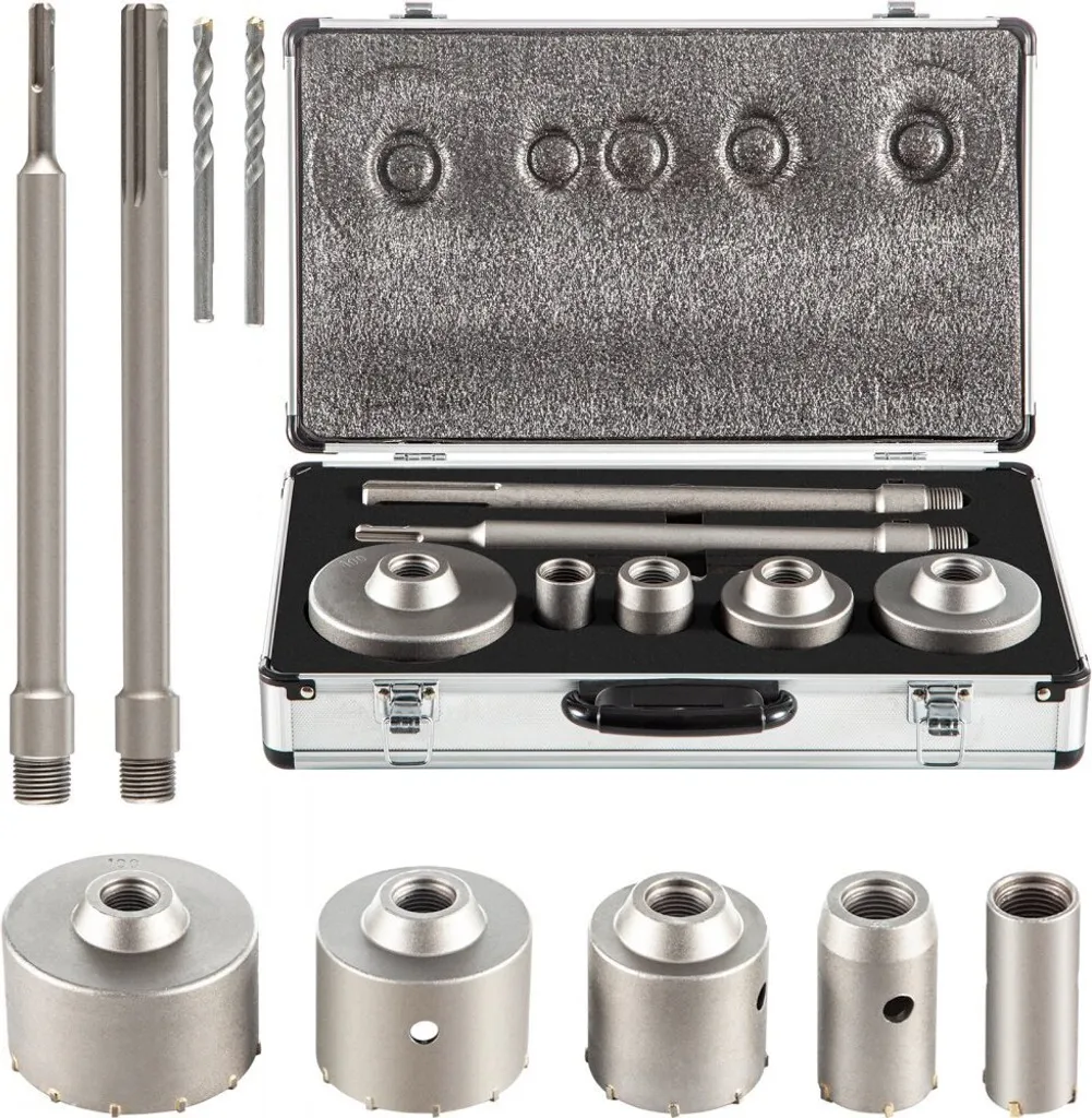 Kit Carotatrici Muro 11 pz SDS Plus/Max | Per Installatori Professionisti