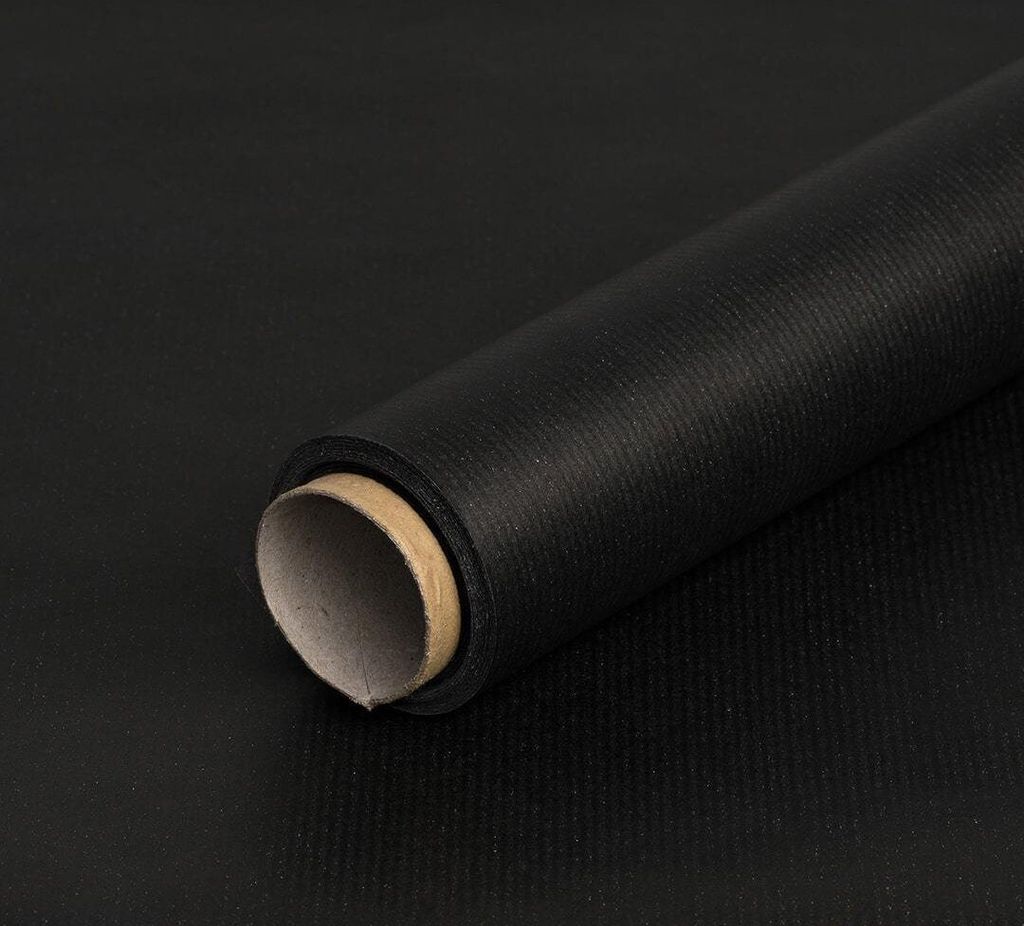 Papier cadeau noir et gris, 0,80 x 10 m, imprimé recto Image du produit 