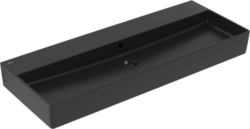 V&B Waschtisch Memento 2.0 120x47cm, m Überlauf, pure black C-plus