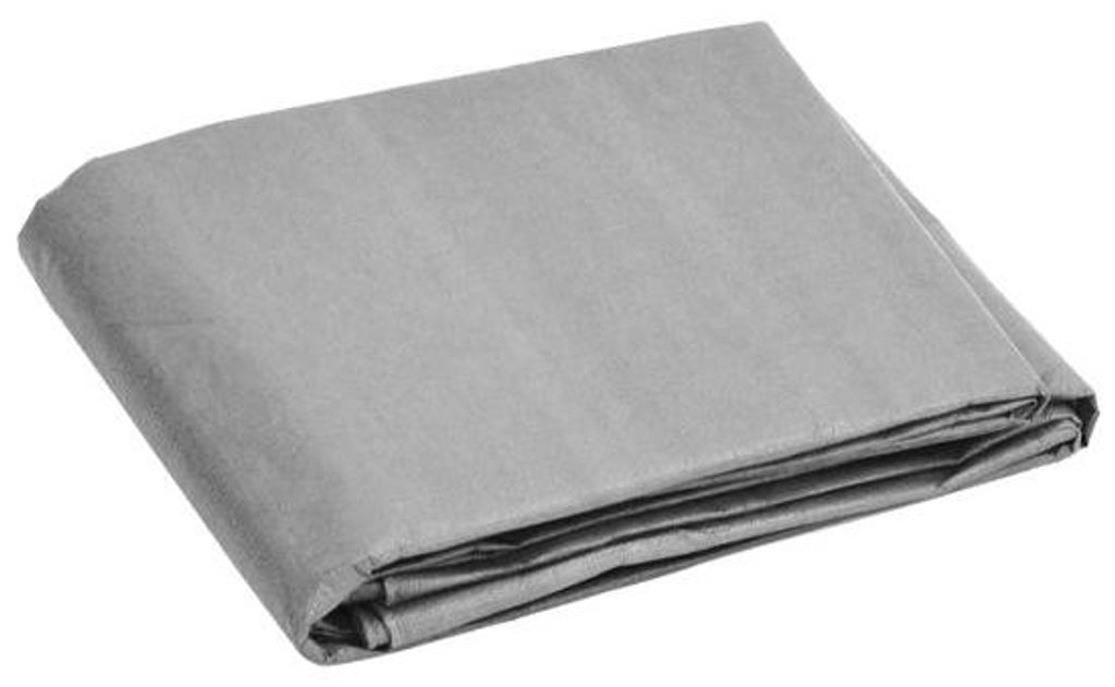 Universal Schutzrollo - 3 x 6 m - 180 g/m² - Grau - HDPE wasserdichtes Schutzrollo mit Metallaugen - Allzweck-Schutzrollo für Bau, Garten und Boote