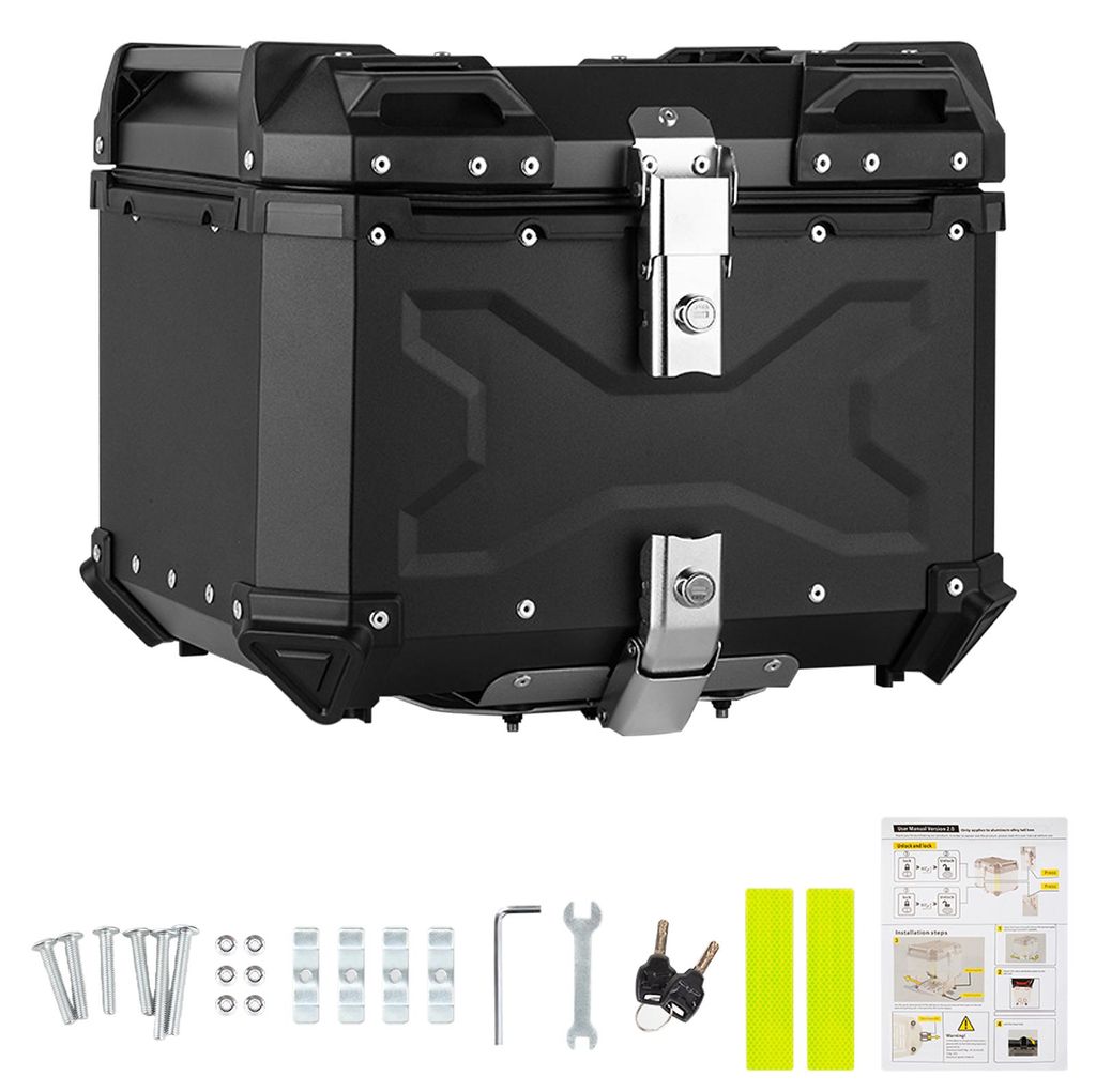 Top Case 55L Motorradkoffer aus Aluminiumlegierung, Produktbild 