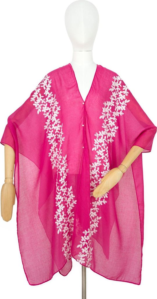 Art Of Polo Damen-Poncho Ygevere fuchsie Universal