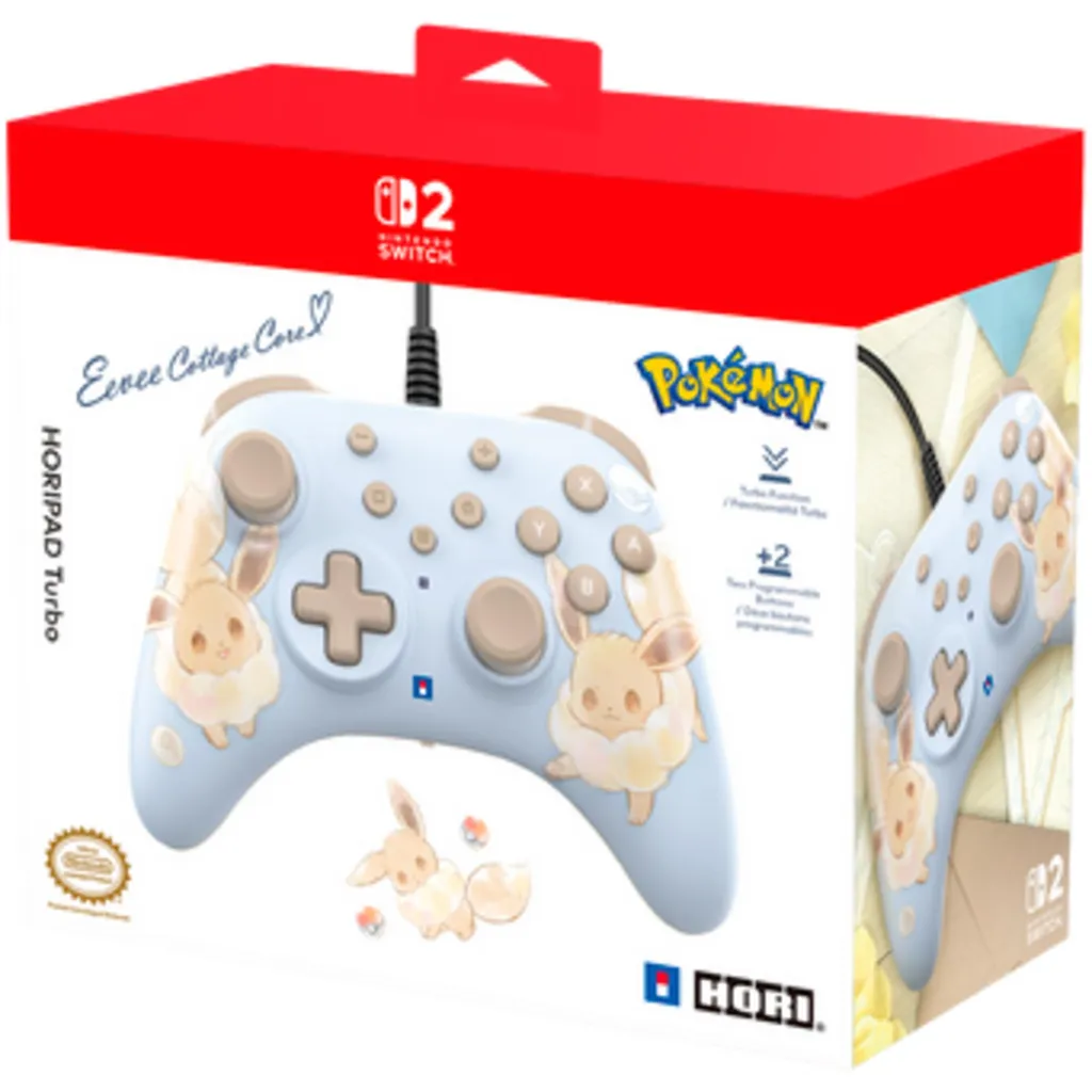 Manette Switch 2 Hori Eevee Dorée Confort de Jeu Prolongé Format One Size - 4