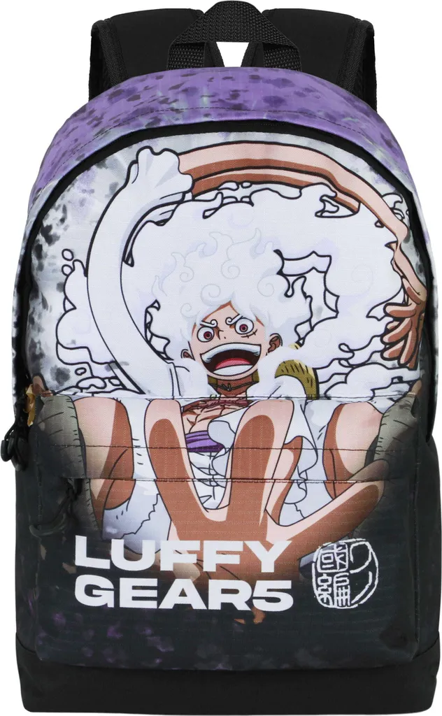 Sac à dos scolaire adaptable One Piece Luffy Gear 5 - Grand Format 44cm