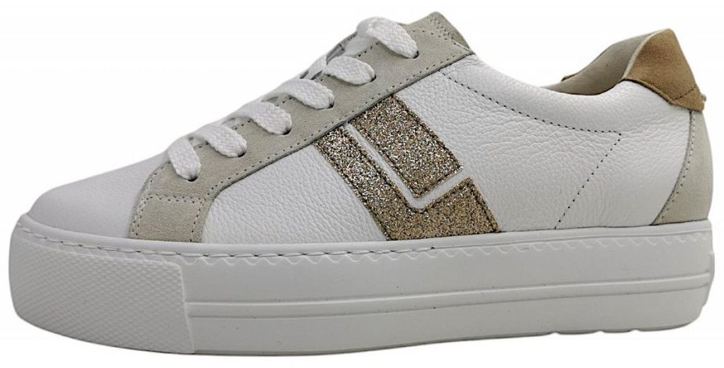 Paul Green  Damenschuhe sportlicher Schnürer Weiß Freizeit, Produktbild 