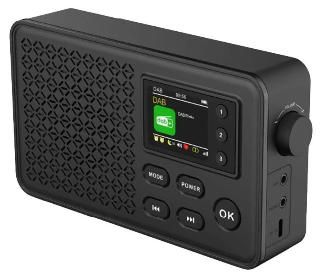 Fini les Grésillements avec la Radio Numérique DAB+ Denver 10W Noire