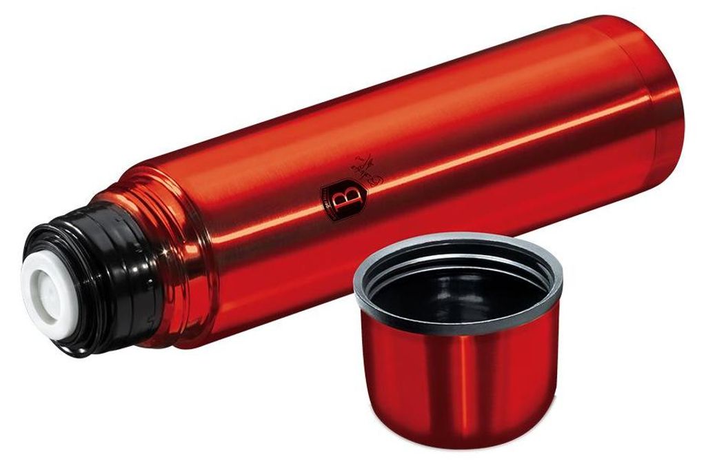 Edelstahl-Thermoskanne 1 l Burgundy Metallic Line Produktbild 