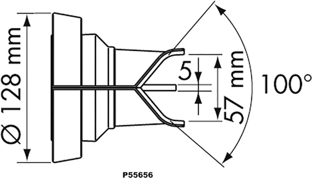 Plastimo Porte-essieux mini-compétition argent 57 mm pour remorque légère