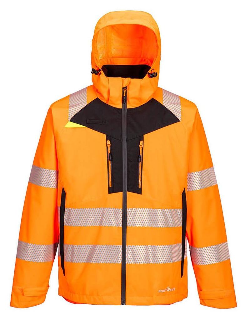 4-in-1 Jacke Dx4 Hi-vis - L - Orange/Schwarz - Portwest