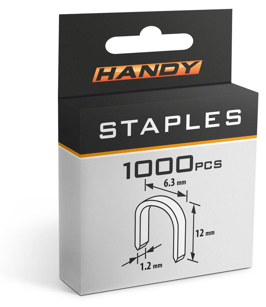 Sponky do sešívaček / sponkovaček -1,2 x 6,3 x 12 mm - 1000 Obrázek produktu 