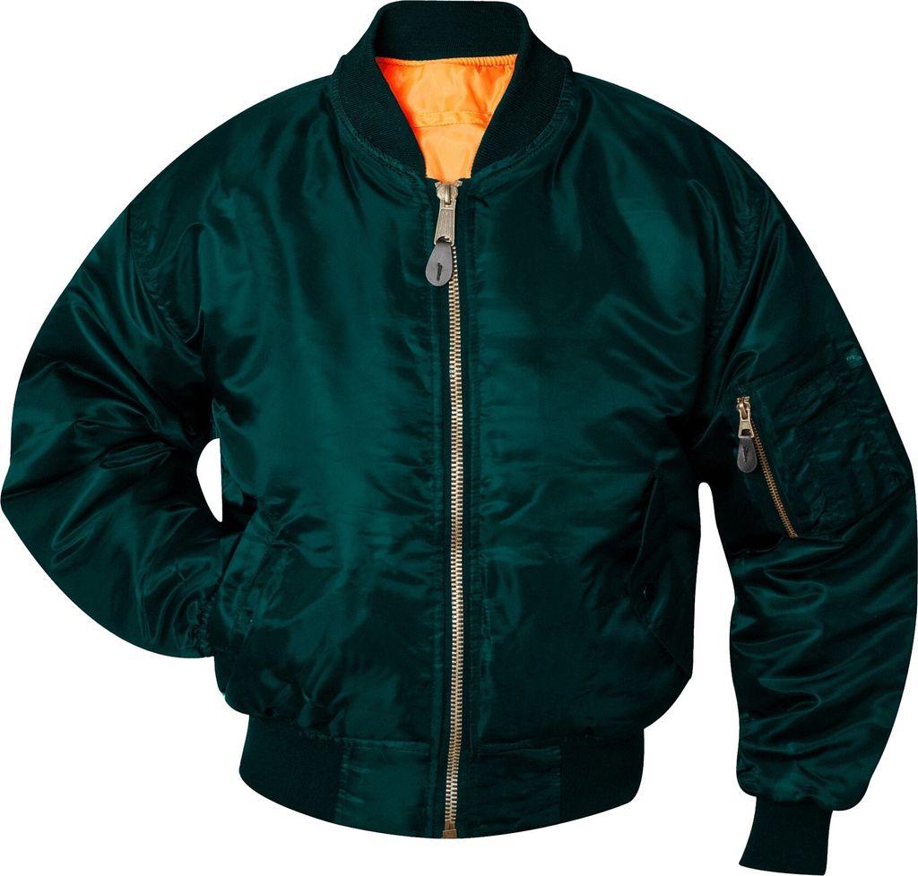 Bomberjacke Fliegerjacke Xxl US Fliegerjacke MA1 Flaschengrün, XXL