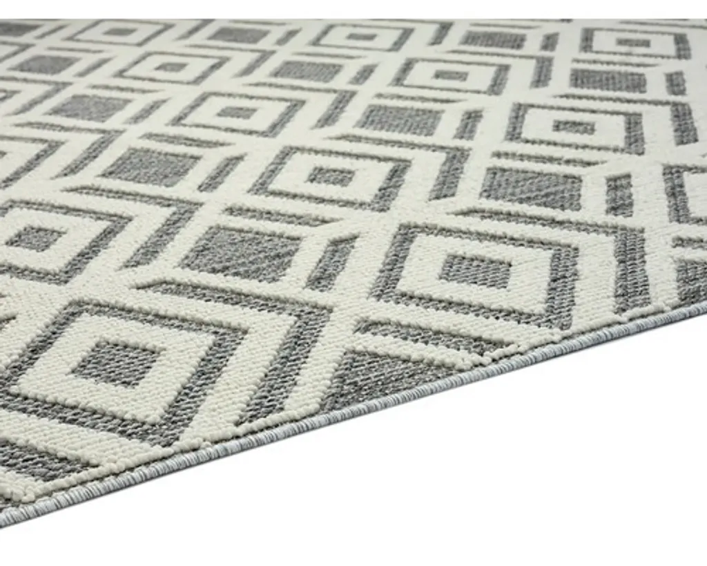 Tapis outdoor crème TREVI Astra 133x190 cm - Résistant UV et humidité - 9