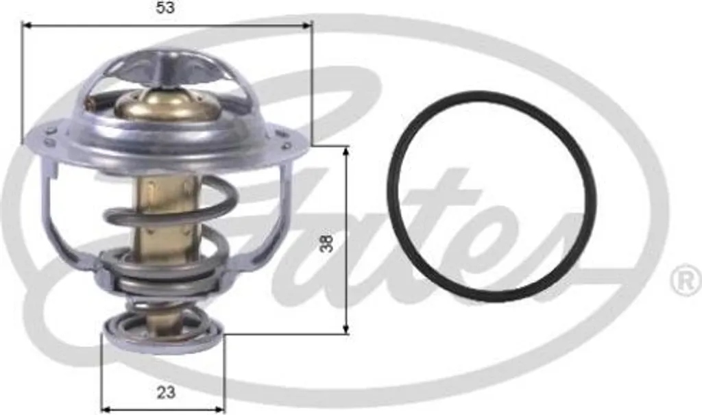 Termostato Liquido Raffreddamento Gates TH42895G1 VW Tiguan Passat Sharan