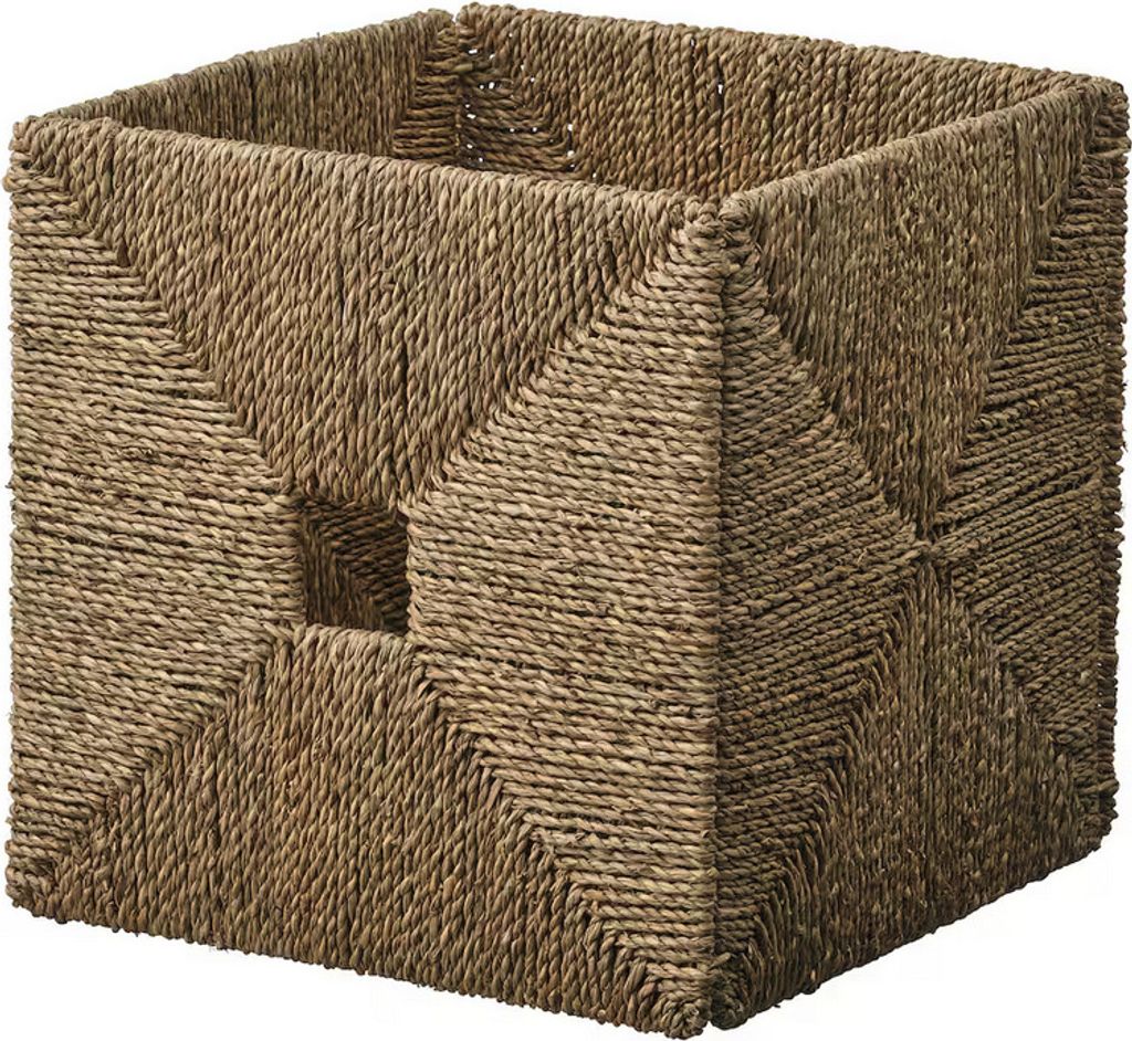 KNIPSA Ikea Korb / Box, Seegras, 32x33x32 cm