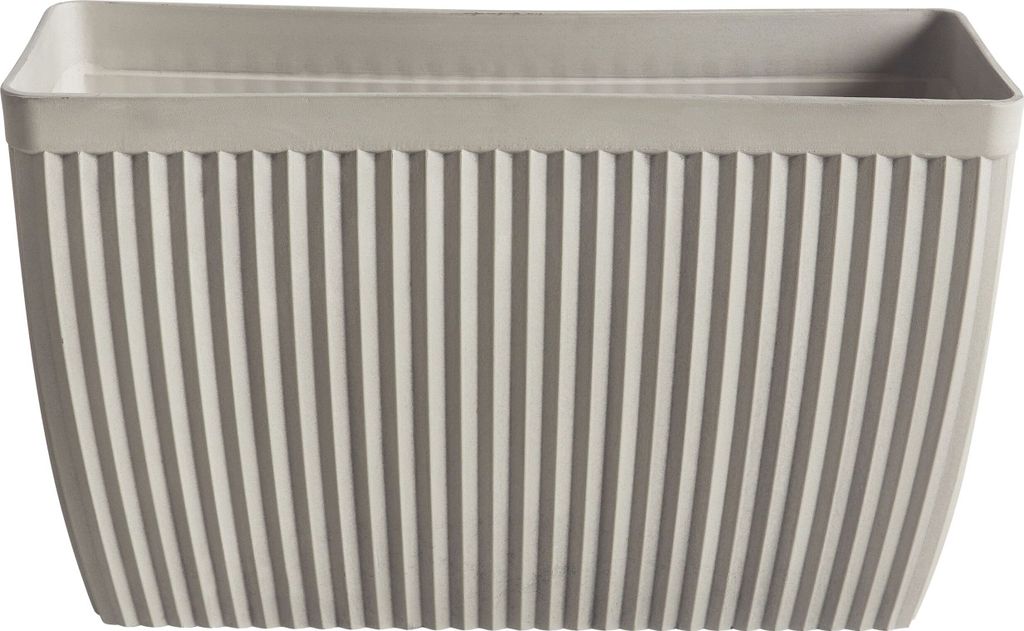 BELIANI Blumentopf Beige Steinmischung Polyresin 73 x 32 cm Rechteckig Matt Innen- und Außenbereich