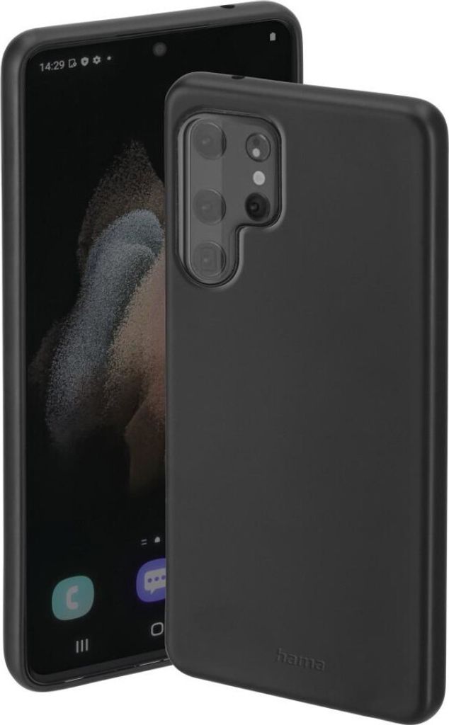 Cover "Finest Feel" für Samsung Galaxy S22 Ultra (5G), Schwarz (00172353) Handyhülle