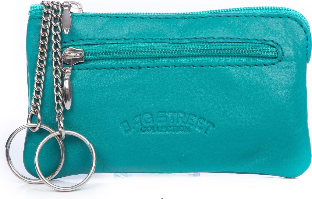 Bag Street Schlüsseletui Echtleder 2 Reißverschlussfächer Produktbild 