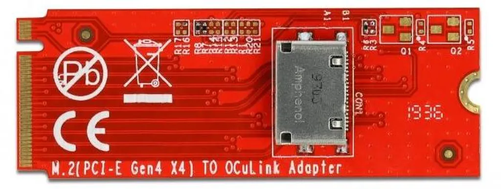 Convertisseur M.2 Key M SFF-8612 Delock avec Débit PCI Express 32 Gbps - 2