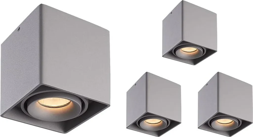 Spot LED Inclinable Gris 2700K HOFTRONIC: Ambiance Chaleureuse & Dimmable