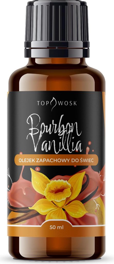 Duftöl Bourbon-Vanille 50 ml für Kerzen, geeignet für Soja-, Kokos-, Raps- und Olivenöl
