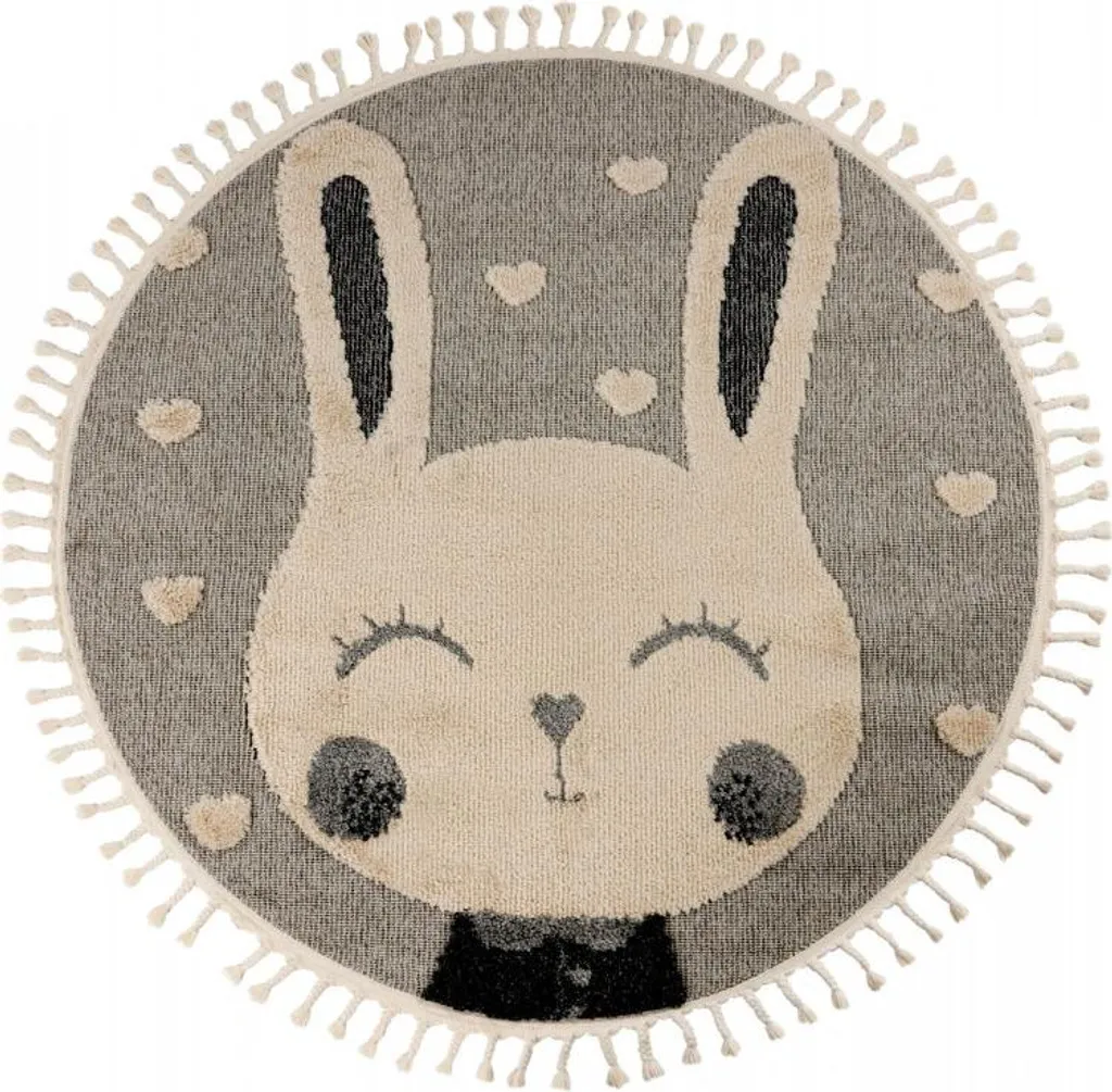 Tapis enfant 133 cm My Fano 395 Rahe rond haute densité et facile d'entretien