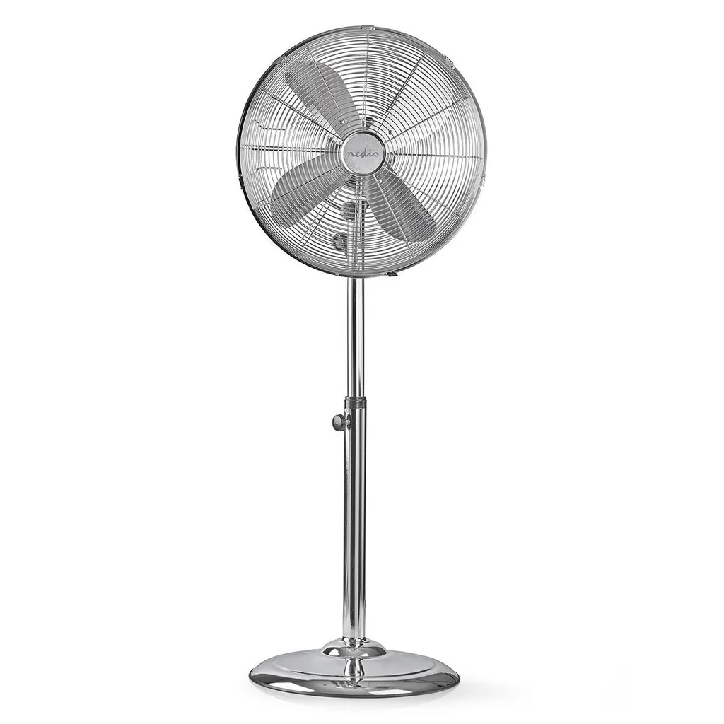 Ventilateur sur pied Nedis 50W avec 3 vitesses et tête inclinable