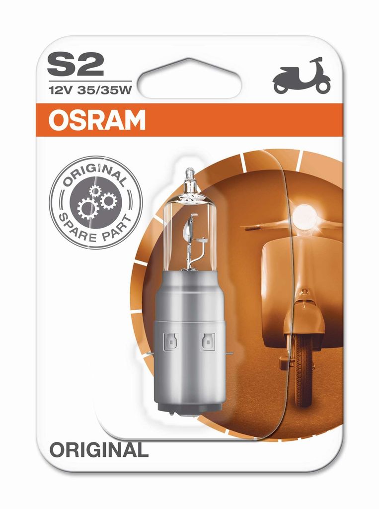 OSRAM ORIGINAL S2 BA20d 12V 35/35W (1 blister) Zdjęcie produktu 