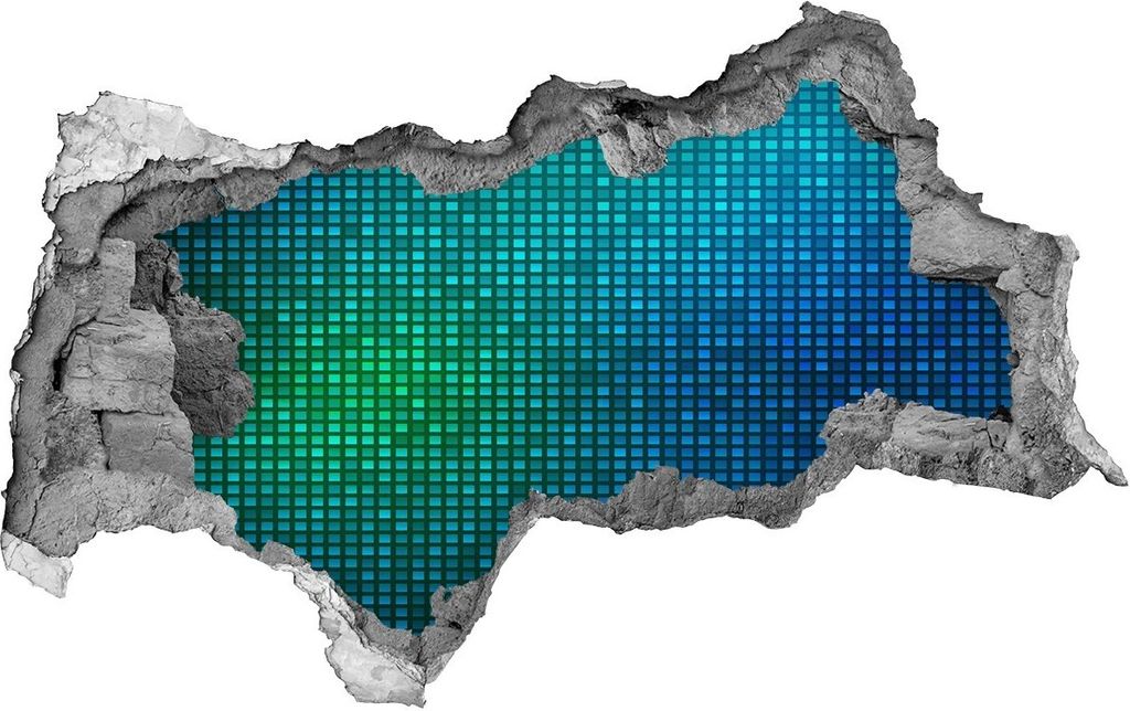 Selbstklebender Loch-3D-Aufkleber 95x73 cm abstrakt