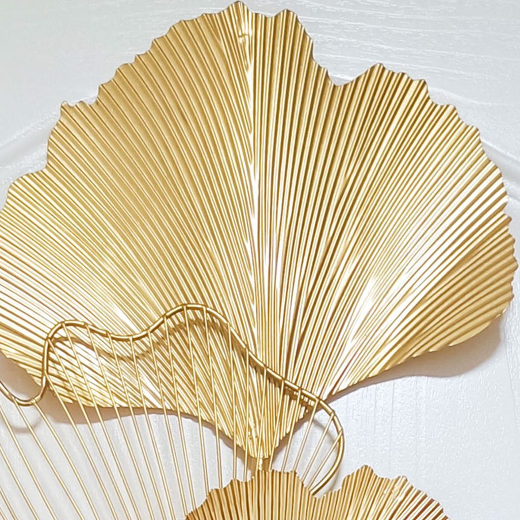 Wanddekoobjekt, 3D Ginkgo Wanddekoration aus Metall, Ginkgo Produktbild 9