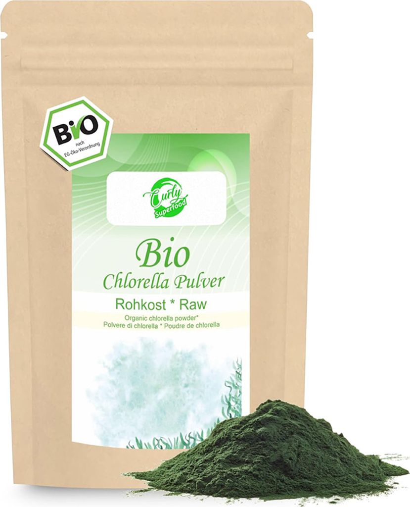 Curly Superfood . Bio Chlorella Pulver 500 g