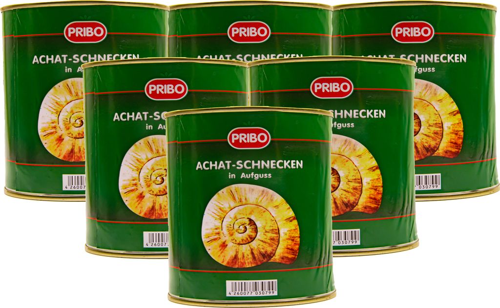 Food-United Achat-Schnecken 6 x Dose Füllmenge 800g ATG Produktbild 