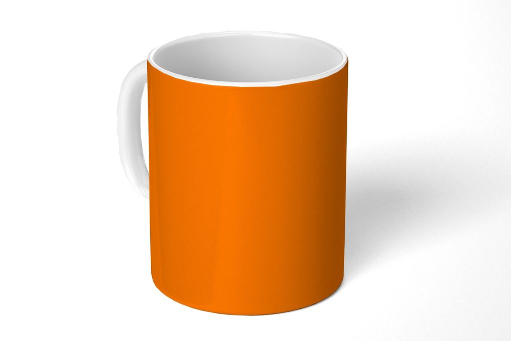 KitchenYeah Tasse Kaffeetasse Kaffeebecher 350 ml Orange - Jahreszeiten - Herbst - Farbe Teetasse - Fototasse - Becher - Keramikbecher - Teebeche...