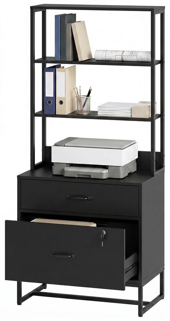 HOMCOM archiefkast, afsluitbaar, kantoorkast, metalen, met Productafbeelding 