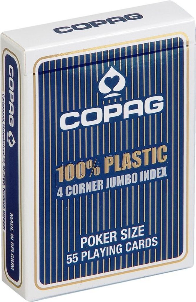 COPAG® Index plastique Poker Jumbo bleu Image du produit 