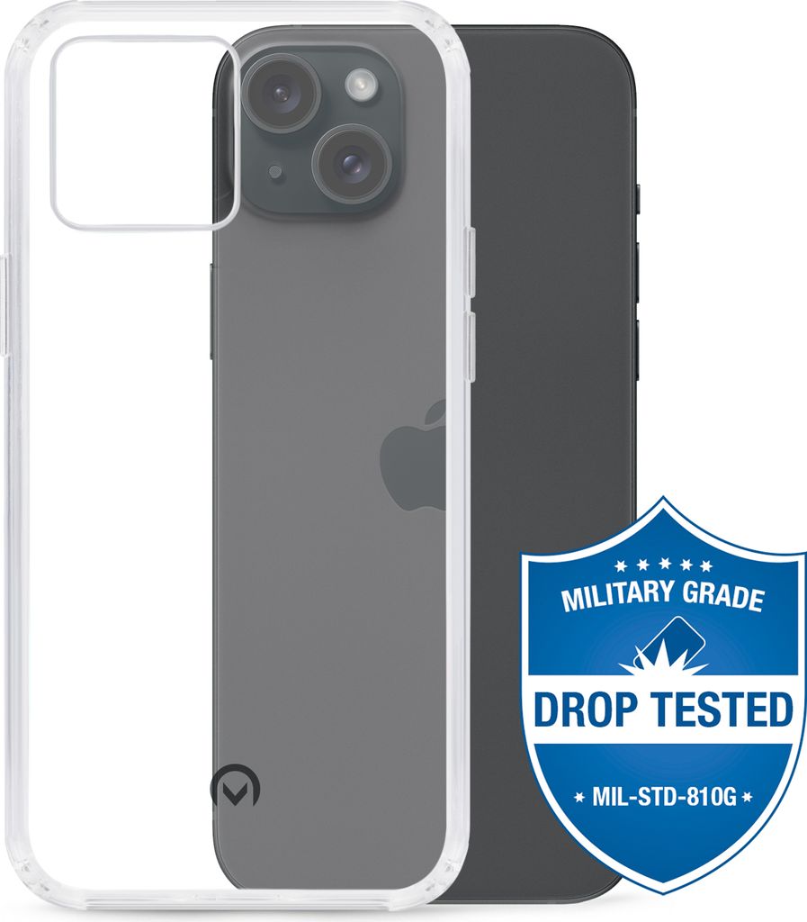 Mobilize Naked Protection Durchsichtig iPhone 15 Plus Hülle Hardcase Backcover Stoßfest - Transparent