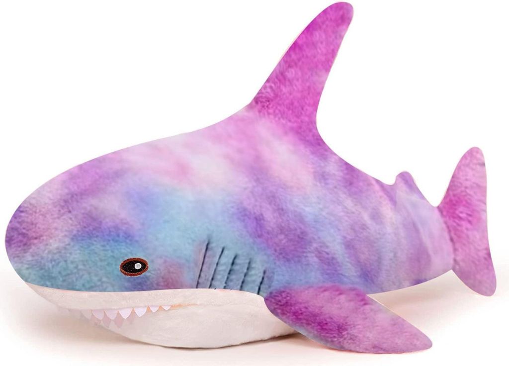 Hai Regenbogen Kuscheltier Glitzer - 30 cm Plüschtier Produktbild 