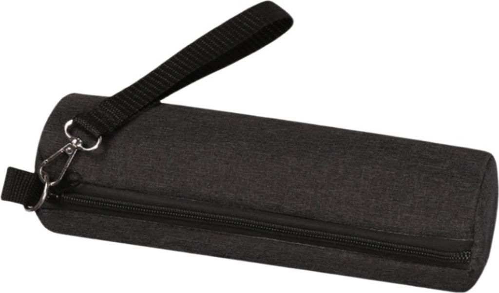 INF Isolierte Getränkedose Kühltasche, zylindrische Thermo Kühltasche für Bier, Getränke und Limonade Grau