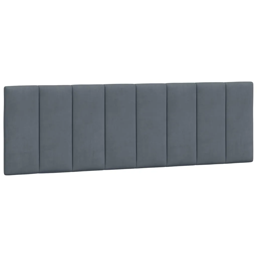 Testiera Imbottita Hanko SYFAX Velluto 160cm - Design Grigio Antracite