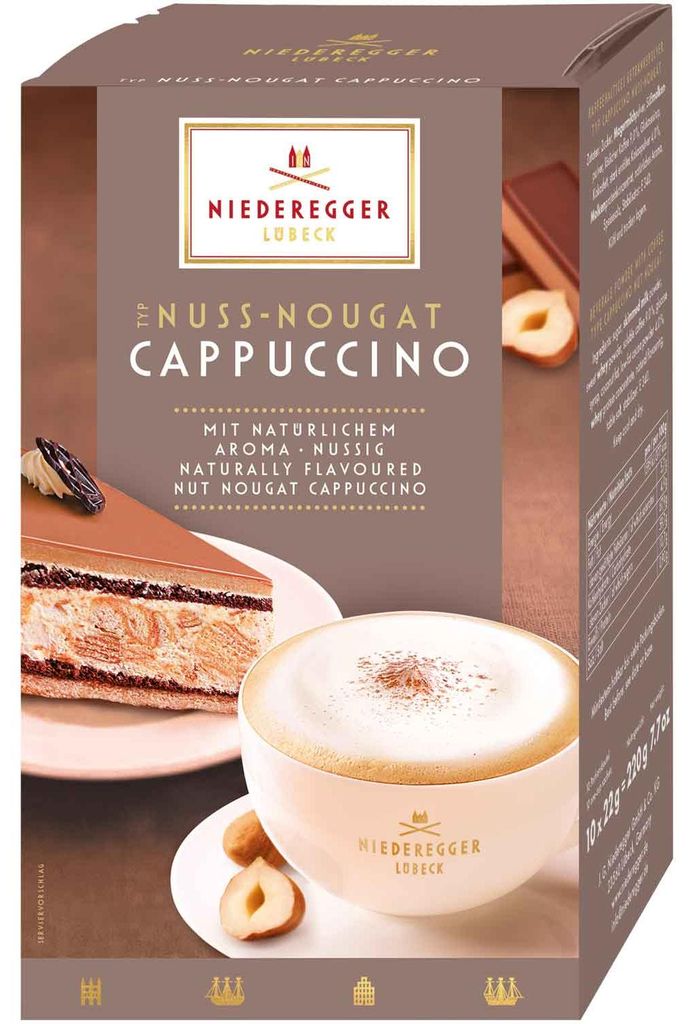 Niederegger caffè in polvere noce torrone cappuccino 220g Immagine del prodotto 