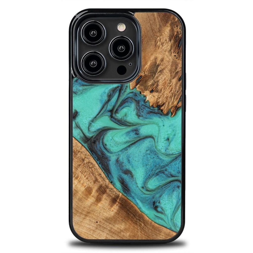 Bewood Unique Hülle für iPhone 15 Pro - Türkis