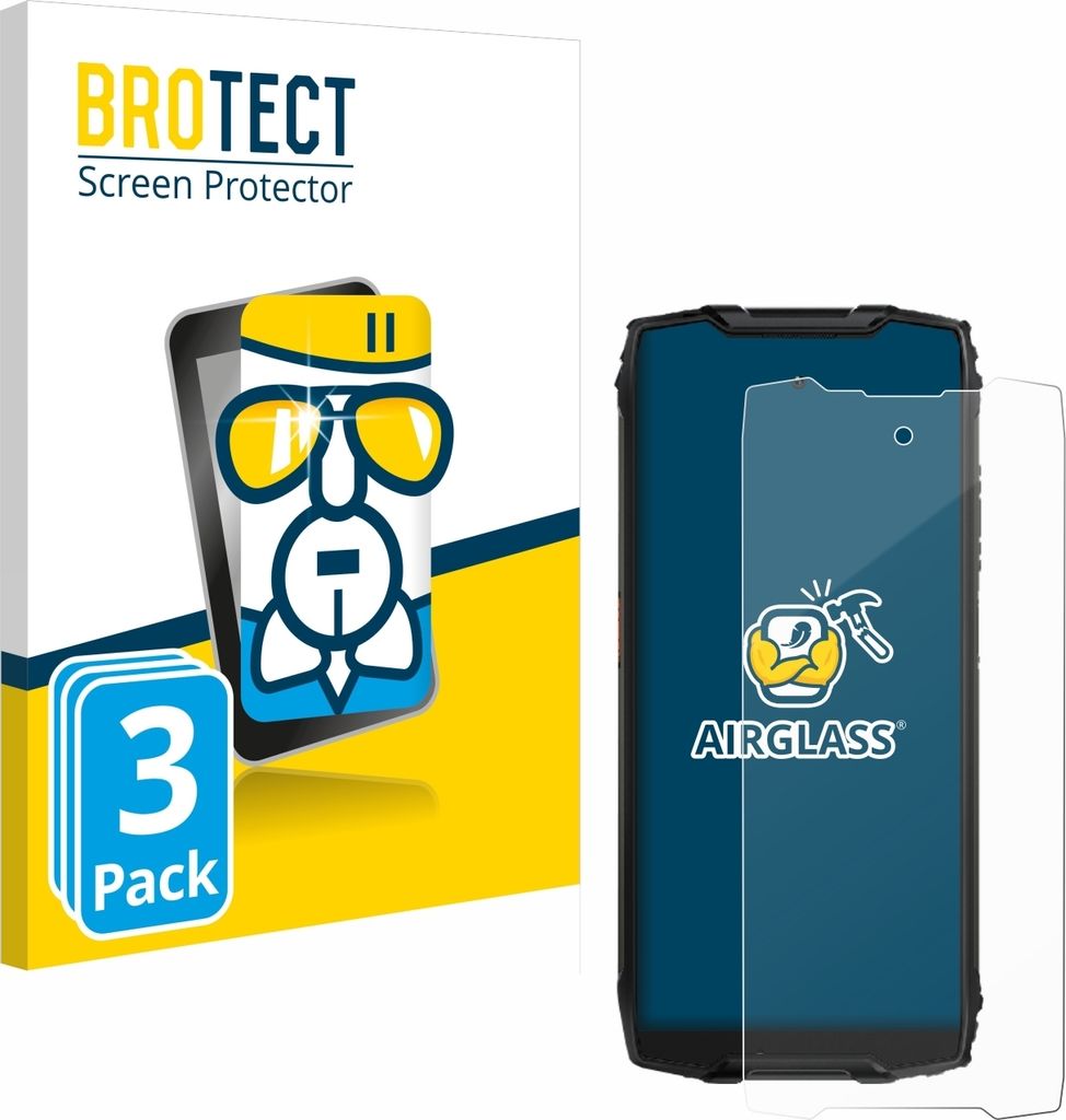 3x BROTECT Schutzglas für Blackview BV9300 Schutzfolie Panzer Folie Glas Display Schutz klar