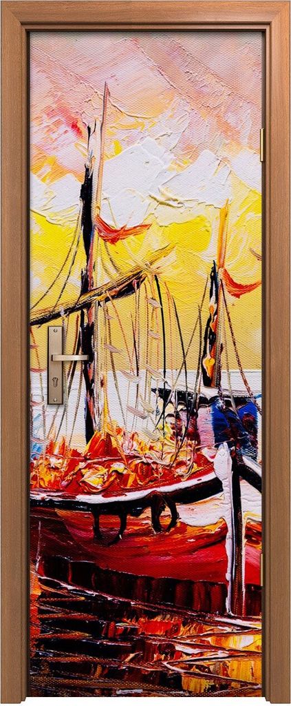 Türposter 70x200 cm Türaufkleber Türtapete Türfolie Klebefolie Segel Vogel Brücke Venedig Italien