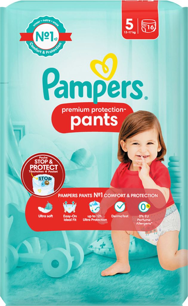 Pampers Windeln Premium Protection Pants Größe 5 Big Pack 36 Stück